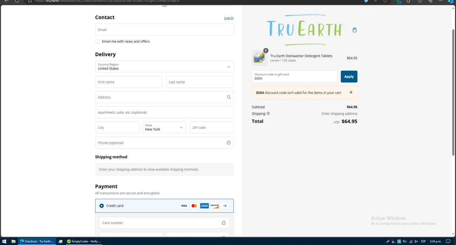 How to apply Tru Earth coupon code
